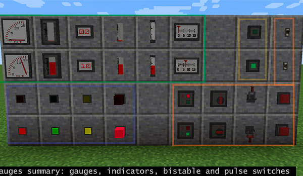 Redstone Gauges and Switches