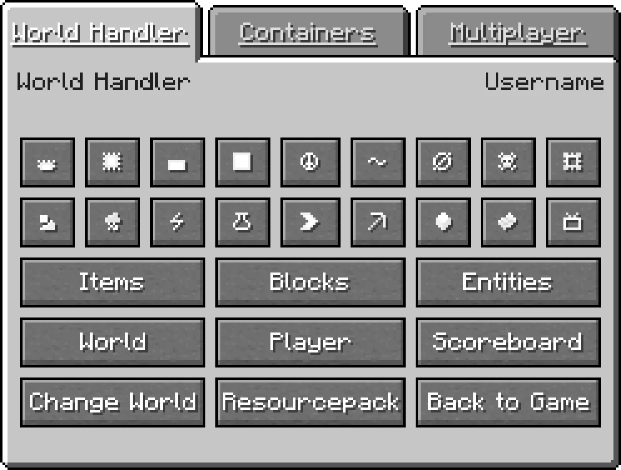 World Handler - Command GUI