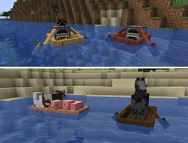 Лодка с печкой и лодка с сундуком