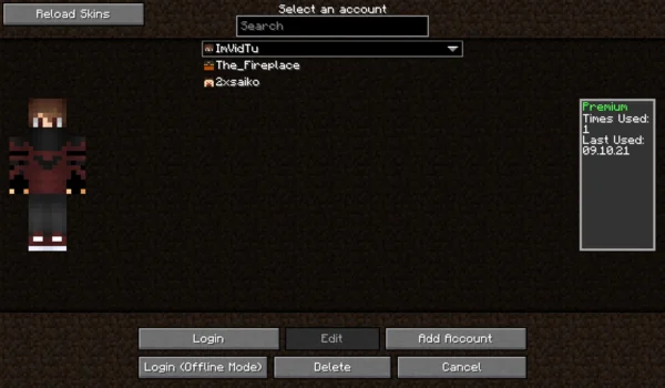 In-game Account Switcher